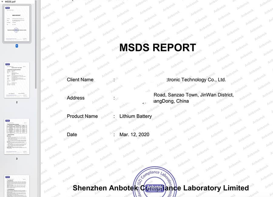 MSDS